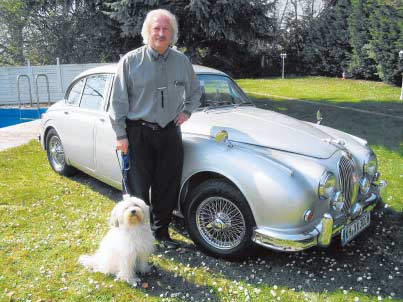 Toni Gräff mit Jaguar MK2